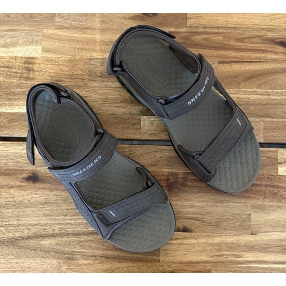 Skechers Tresmen Garo Shoe 204105WW Brown Chocolate Men's Size 11 EXTRA WIDE FIT - Picture 2 of 13